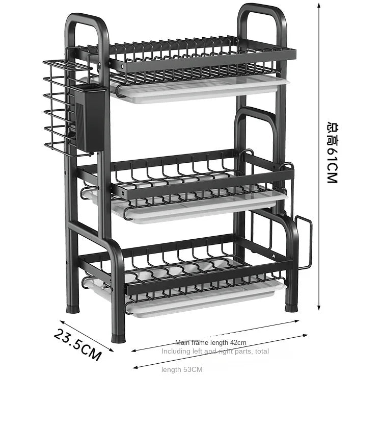 Multi-Tired Dish Rack - 2Layer & 3Layer - My Store