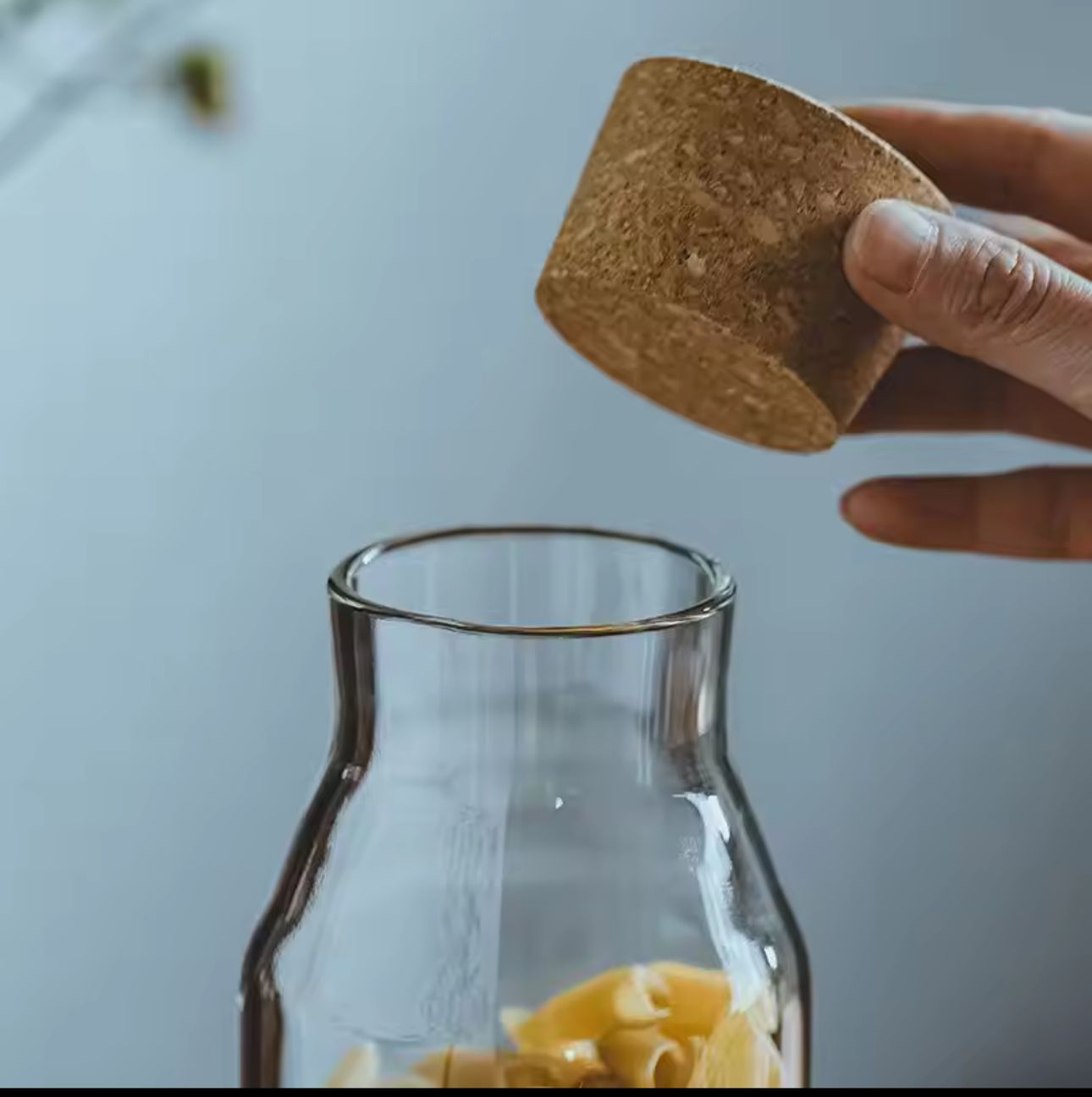Glass Bottles with Cork Stopper