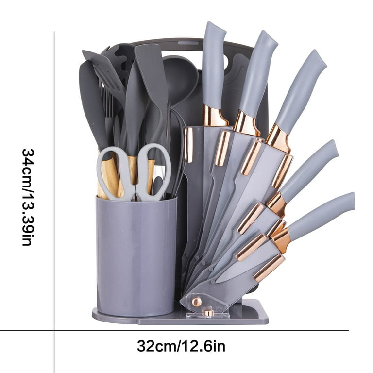20-Piece Kitchen Utensils & Knife Set with Stand