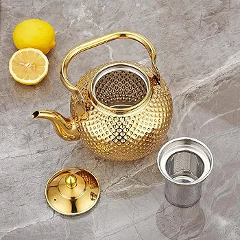 Luxury Golden Dot Stainless Steel Tea Kettle - My Store