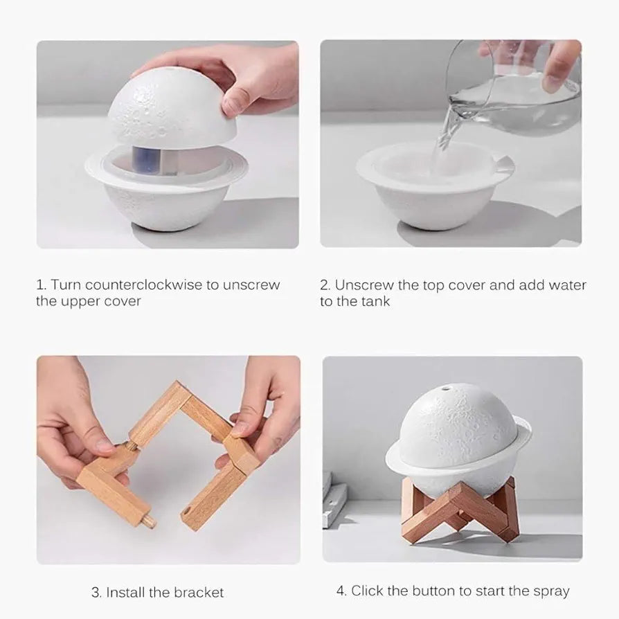 2 in 1 Planet Humidifier Moon Humidifier