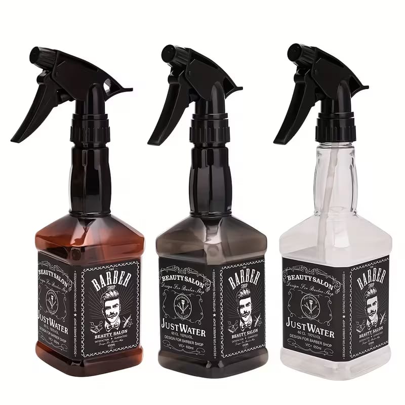 Retro Barber-Style Premium Continuous Spray Bottle (650ml)