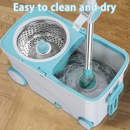 Spin Mop Bucket With Wheels -Premium Quality - My Store