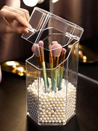 Acrylic Pearl Brush Holder - My Store
