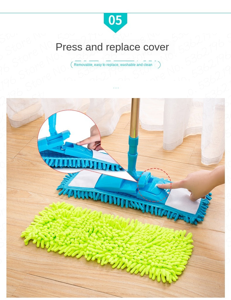 Telescopic Microfiber Flat Mop - My Store