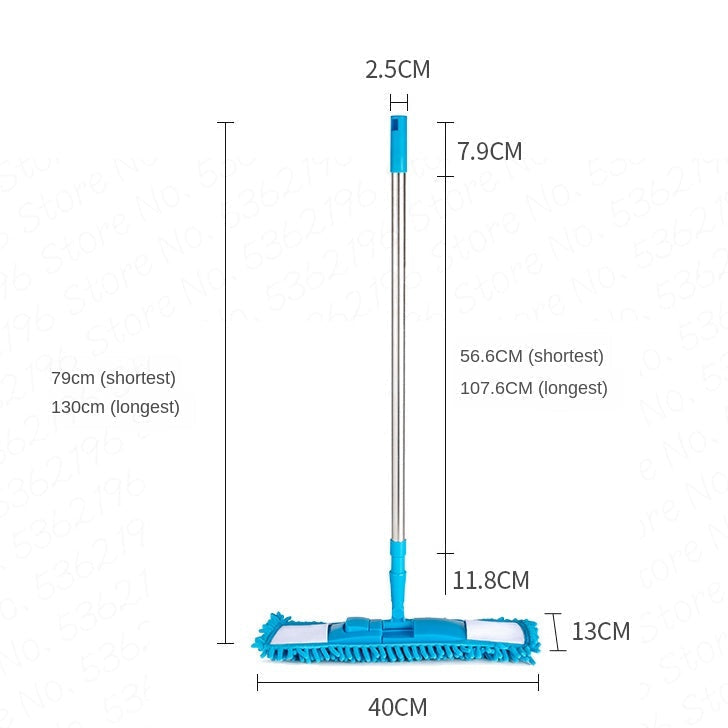 Telescopic Microfiber Flat Mop - My Store