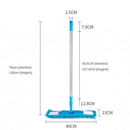 Telescopic Microfiber Flat Mop - My Store