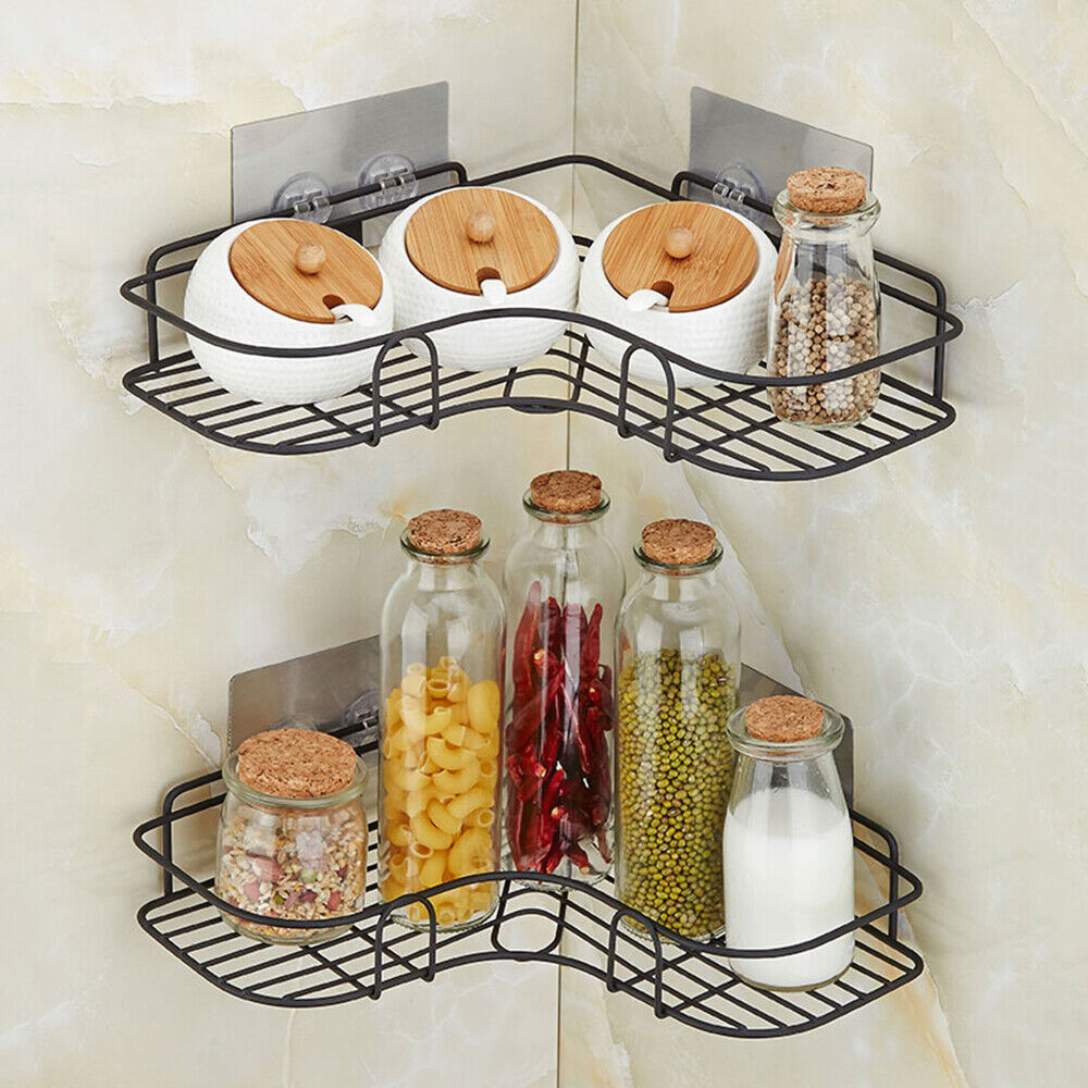 Metal Wall-Mounted Corner Shelf - My Store