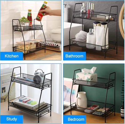 2-Layer Metal Storage Stand - My Store
