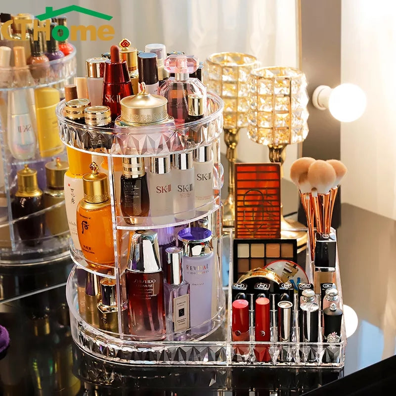 2in1 360° Rotating Cosmetic Organizer - My Store