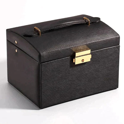 3Layer Leather Jewelry Box - My Store