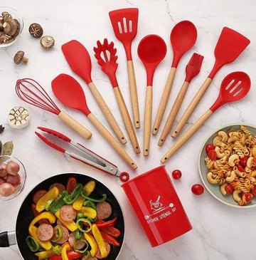 12 PCS Silicone Utensils Spoon Set - My Store
