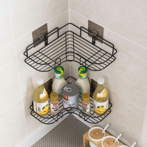 Metal Wall-Mounted Corner Shelf - My Store