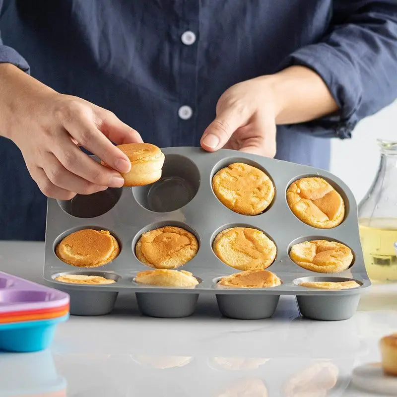 12-Hole Silicone Baking Tray