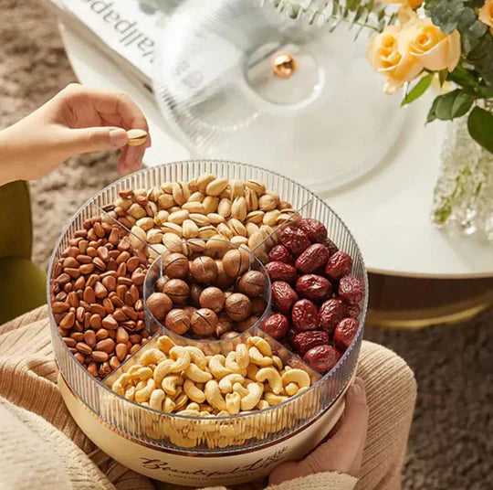 5 Grid Rotating Dry Fruit Tray - My Store