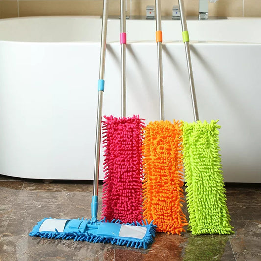 Telescopic Microfiber Flat Mop - My Store