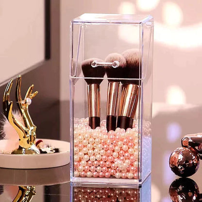 Acrylic Pearl Brush Holder - My Store