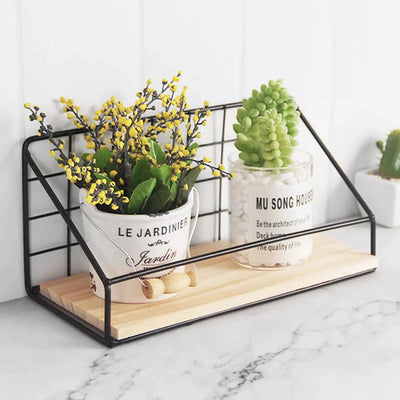 Checks and Boxes Wall Storage Shelf - My Store