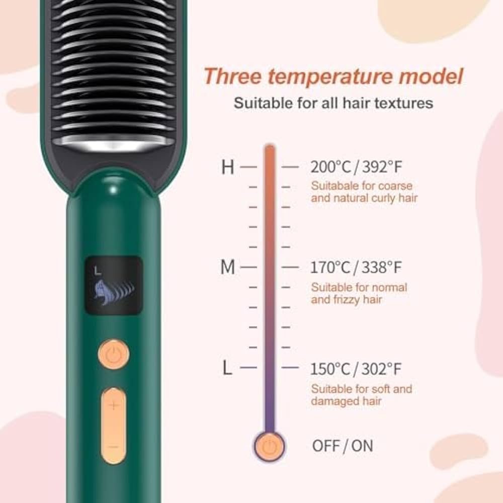 Electric Hair Straightening Comb