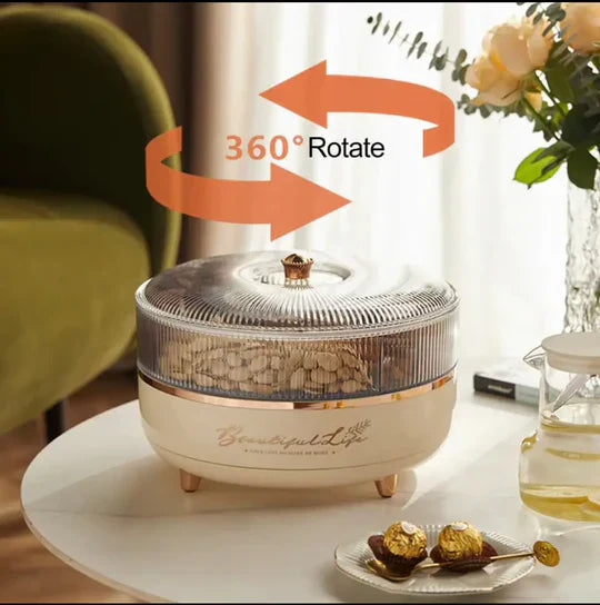5 Grid Rotating Dry Fruit Tray - My Store