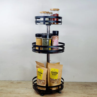 Rotatable Metal Storage Rack - My Store