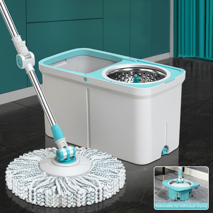Spin Mop Bucket With Wheels -Premium Quality - My Store