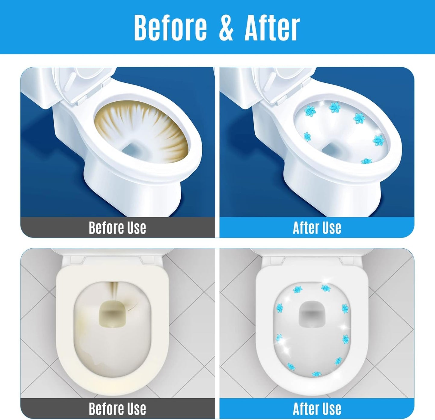 Toilet jell injection
