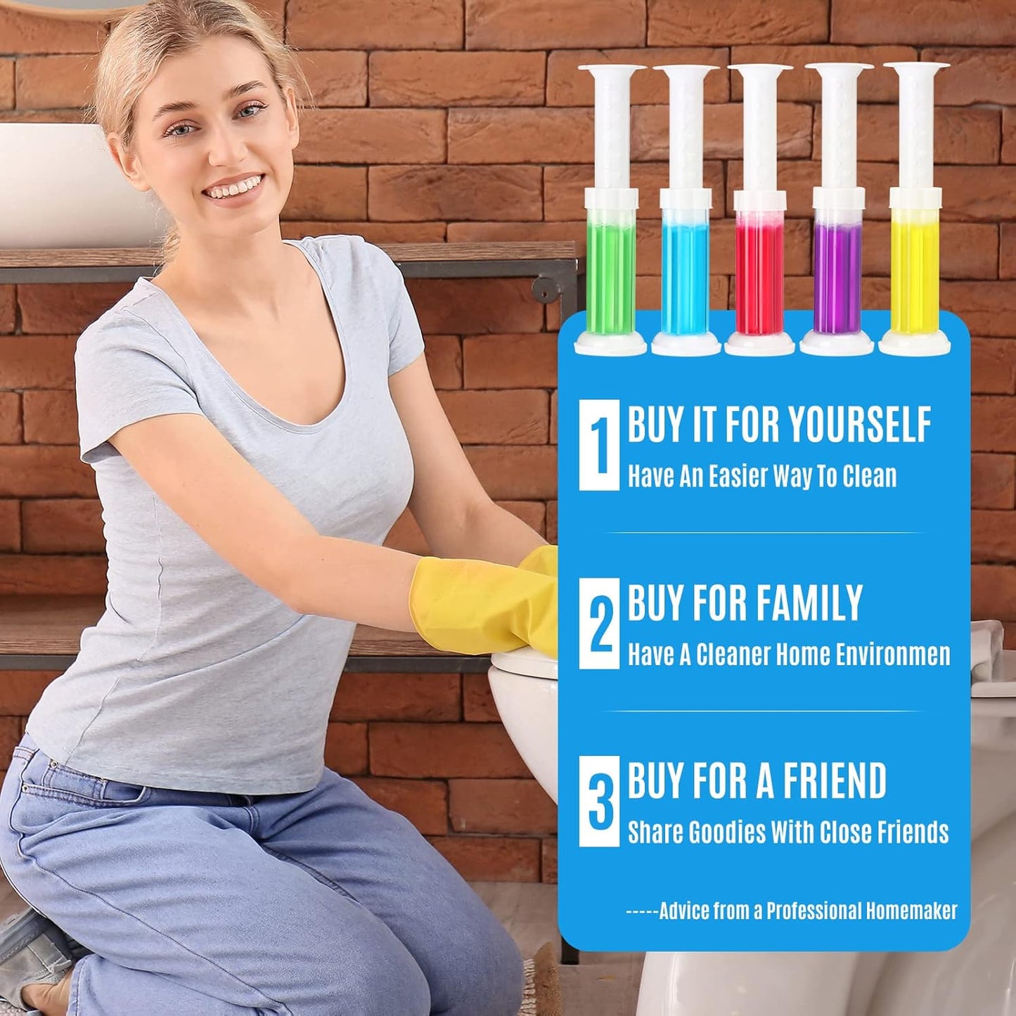 Toilet jell injection