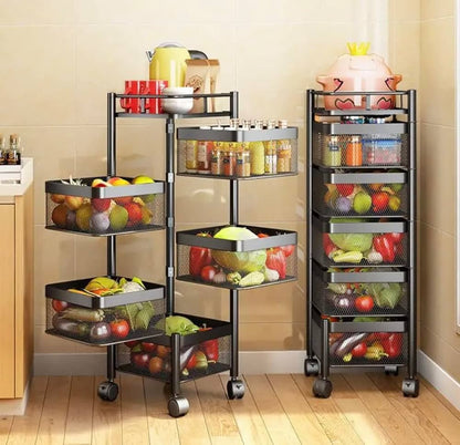 Rolling Mesh Storage Cart (5 layers) - My Store