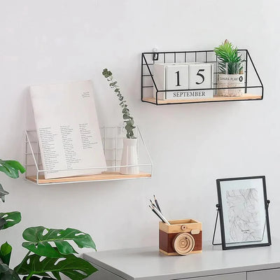 Checks and Boxes Wall Storage Shelf - My Store