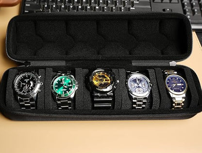 SAFEBUDDY men's5 slots Watch travel case box