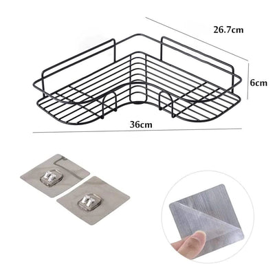 Metal Wall-Mounted Corner Shelf - My Store
