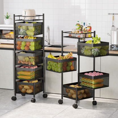 Rolling Mesh Storage Cart (5 layers) - My Store