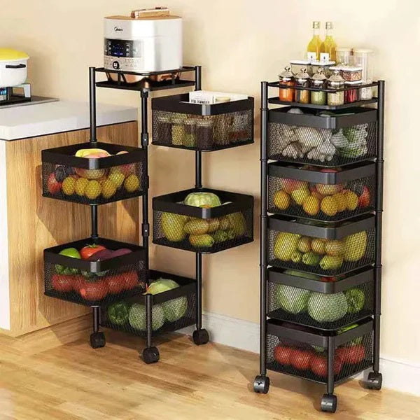 Rolling Mesh Storage Cart (5 layers) - My Store