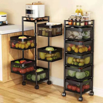 Rolling Mesh Storage Cart (5 layers) - My Store