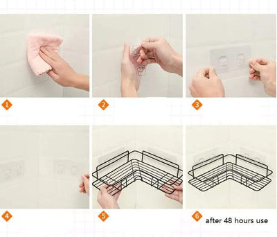 Metal Wall-Mounted Corner Shelf - My Store