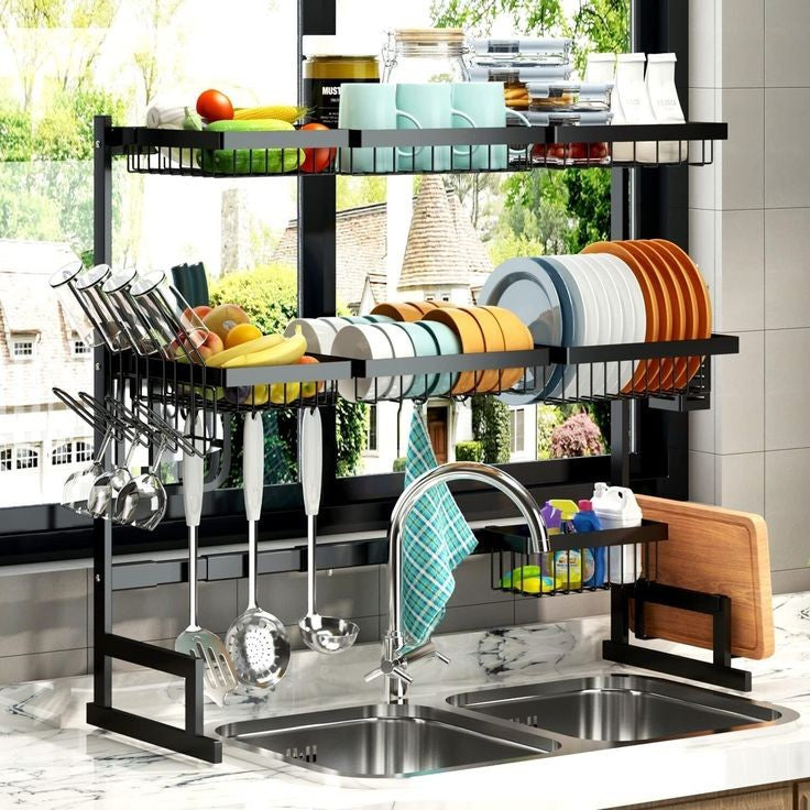 Double Layer Over The Sink Rack - My Store