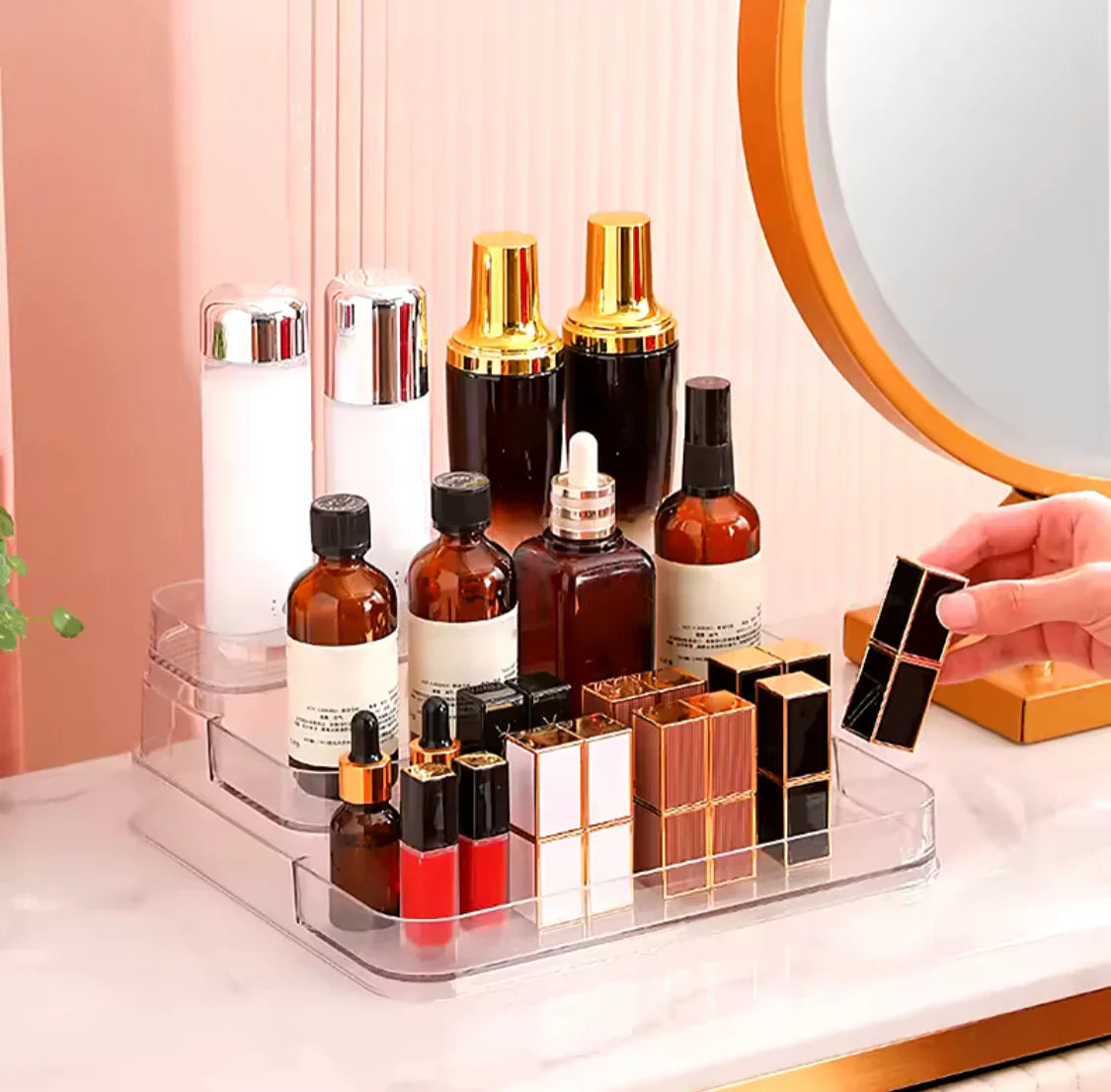 3-Tier Acrylic Desktop Perfume Organizer - My Store