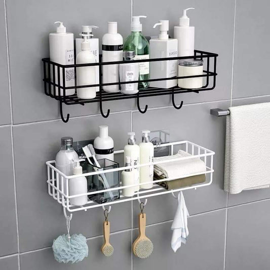 Iron Wall Mounted Shelf With Hook - My Store