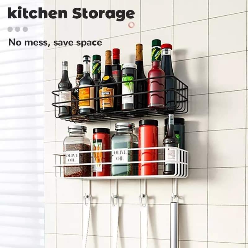 Iron Wall Mounted Shelf With Hook - My Store