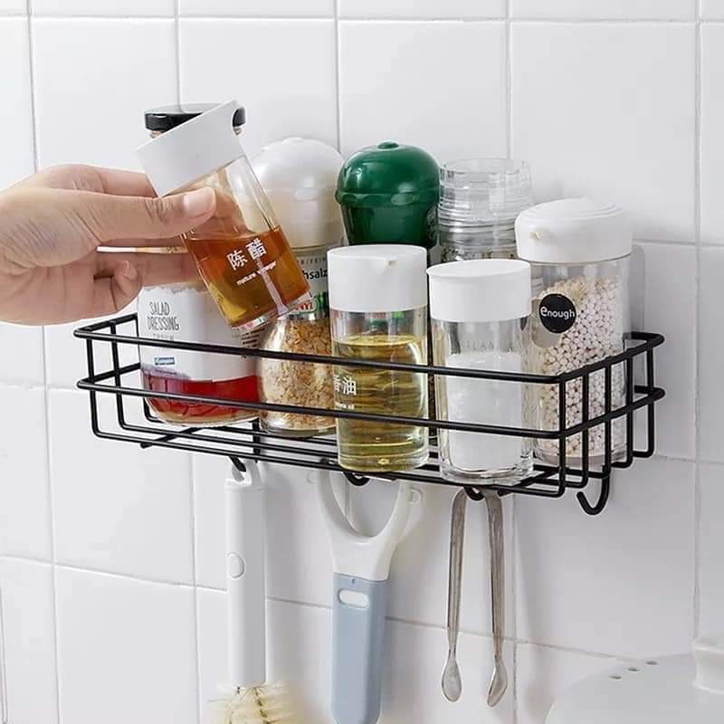 Iron Wall Mounted Shelf With Hook - My Store