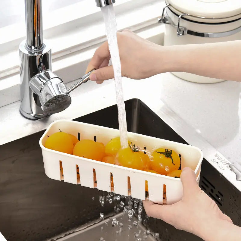 Acrylic 4 Grid Sealed Fridge Storage Box With Strainer - My Store
