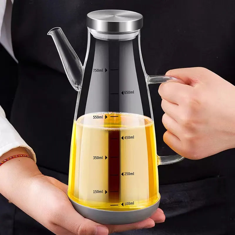 Oil Glass Jug With Lid - 750ml - My Store