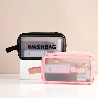 3 pcs set PU Leather Travel Cosmetics Washbag - My Store