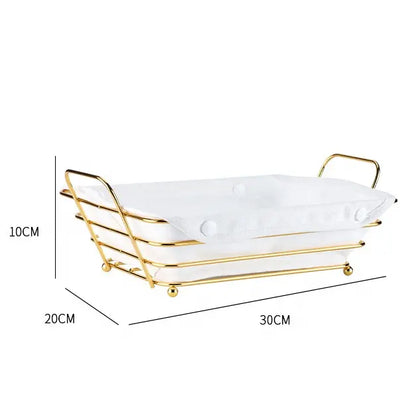 Metal Fruit Storage Basket, Snacks Storage And Organizer Plate - My Store