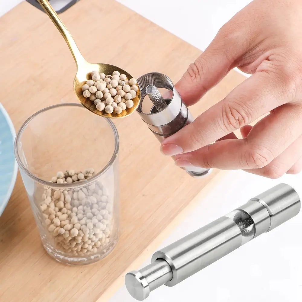 Stainless Steel Pepper Mill , Salt Pepper Grinder & Spice Grinder - My Store