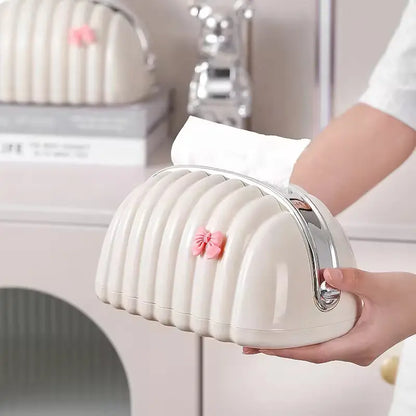 Cute Style Tissue Box with Ribbon - My Store