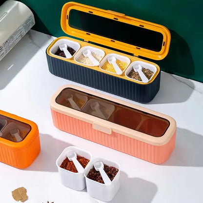 4 Grids Kitchen Spice Organizer Box - My Store