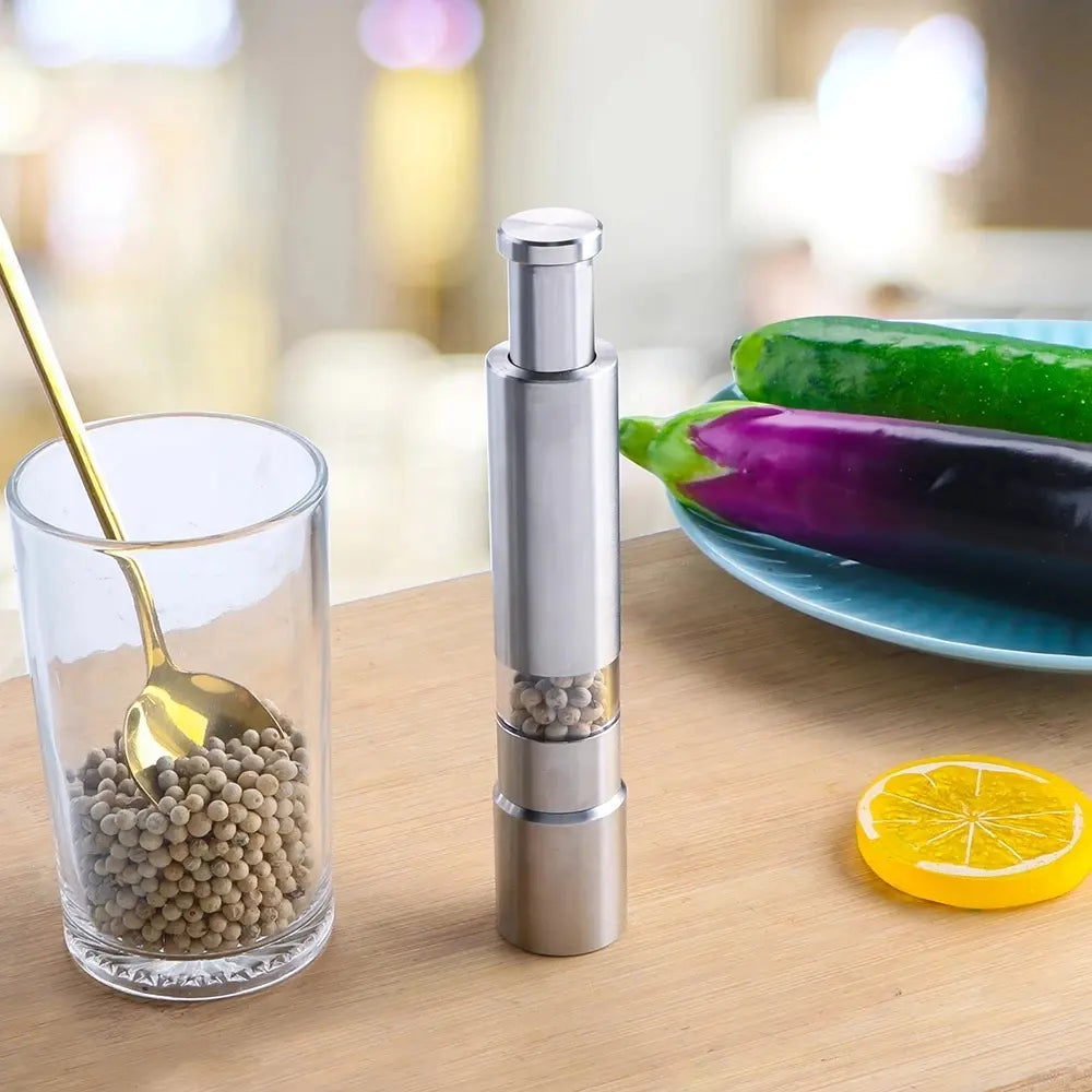 Stainless Steel Pepper Mill , Salt Pepper Grinder & Spice Grinder - My Store