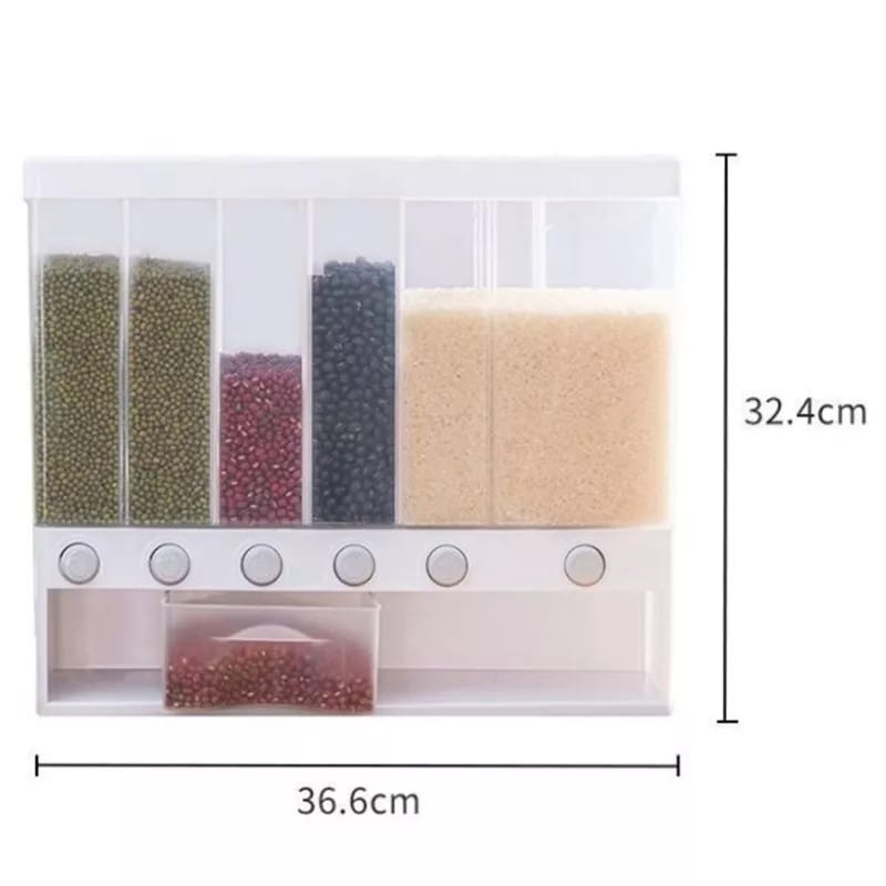 6in1 Wall-Mounted Cereal Dispenser - My Store